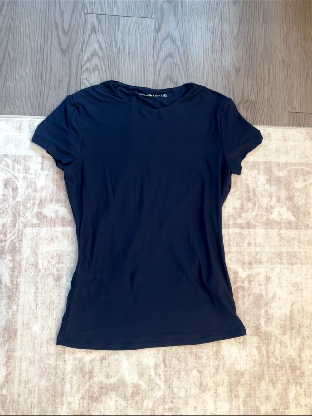 Abercrombie & Fitch Navy Short Sleeve Crew Tee